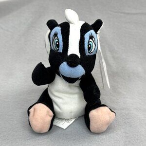 Flower Skunk Bambi Movie The Disney Store Bean Bag Plush 6" Stuffed Toy Skunk